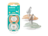 Baboo Calmy silikoninis ortodontinis čiulptukas, Peachy Keen, 2 vnt, 0+ mėn