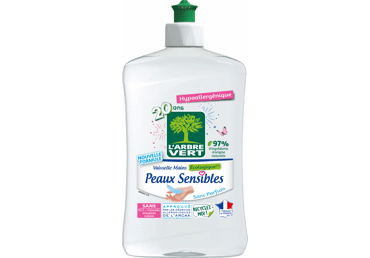 Lessive liquide peaux sensibles hypoallergenique recharge, l'Arbre Vert  (1.53 l)