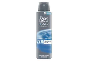 Vyriškas purškiamasis dezodorantas DOVE CLEAN COMFORT, 150 ml