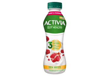 Geriam. jogurtas ACTIVIA su avietėmis, granatais, 2,6% rieb., 300 g