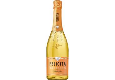 Pusiau sausas rūšinis putojantis vynas FELICITA Demi Sec Prosecco DOC 10,5%, 750 ml