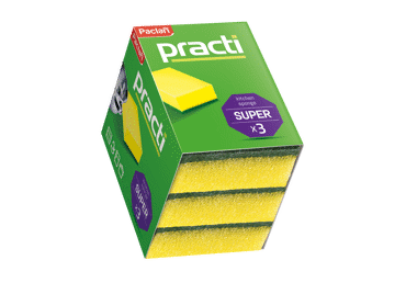 Indų plovimo kempinėlės PACLAN Practi, 3 vnt.