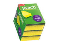 Indų plovimo kempinėlės PACLAN Practi, 3 vnt