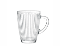 Stiklinis puodelis ILAJA Basic Stripe, 400 ml