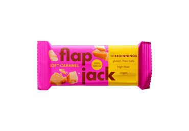 Avižinis batonėlis BEGINNINGS FLAPJACK su karamele, 60 g