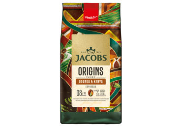 Kavos pupelės JACOBS ORIGINS UGANDA & KENYA, 1 kg