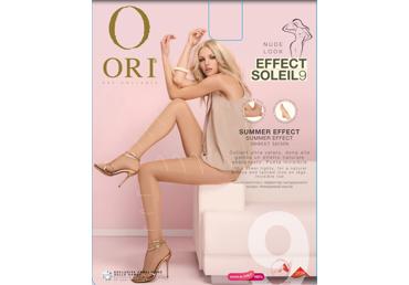 Moteriškos pėdkelnės ORI EFFECT SOLEIL 9 den, 3 dydis, honey