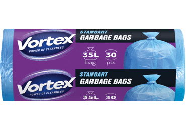 Šiukšlių maišai VORTEX BLUE, 35 l, 30 vnt., 1 vnt.