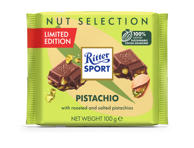 Pieninis šokoladas RITTER SPORT su skrudintomis pistacijomis, 100 g