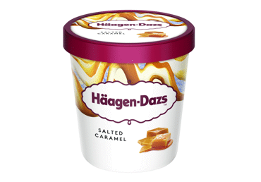 Grietininiai ledai su HAAGEN DAZS sūdyta karamele, 400 g