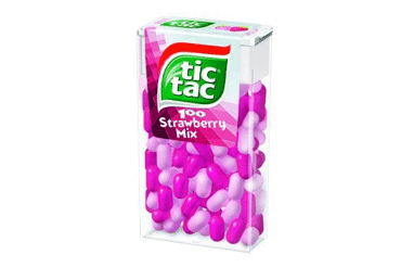 Dražė TIC TAC, braškių skonio, 49 g