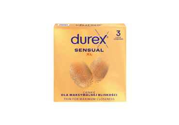 Prezervatyvai DUREX SENSUALl XL, 3 vnt