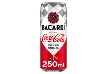 Alkoholinis kokteilis BACARDI&COCA-COLA, 250 ml