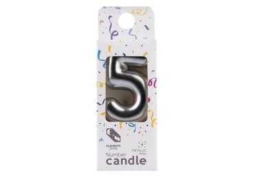 Gimtadienio žvakutė 5, ELEMENTS SENSE, 2 spalv. - 2