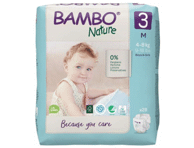 Sauskelnės BAMBO NATURE 3 (4-8 kg), 28 vnt.