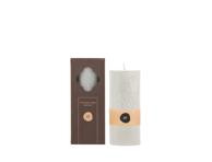 Kvepianti palmių vaško žvakė balta CANDLE FAMILY, 13 cm