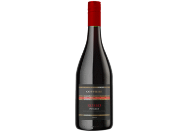 Raudonas sausas vynas COPPIERE ROSSO PUGLIA  11,5% 0,75