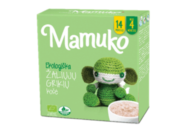 MAMUKO ekologiškos šviesių grikių kruopos (nuo 4 mėn.), 240 g