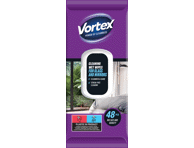 Drėgnosios servetėlės VORTEX CLEAN.WIPES GLASS&MIRRORS, 48 vnt.