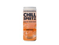 Gazuotas gaivusis gėrimas CHILL SPRITZ tamsiųjų persikų skonio, 330 ml
