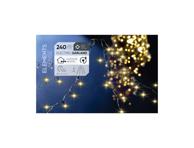 Elektrinė lauko ir vidaus girlianda, 240 LED, 1 vnt., warmwhite