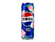 Gazuotas persikų ir ulongo arbatos skonio gaivusis gėrimas su cukrumi ir saldikliais PEPSI PEACH OOLONG, 330 ml