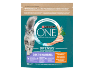Visavertis kačių ėdalas PURINA ONE COAT & HAIRBALL su višt., 800 g