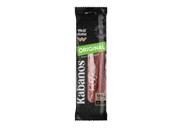 K. rūkytos, vytintos KABANOS dešrelės WELL DONE, nerūš., 120 g