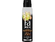 Vyriškas purškiamasis dezodorantas FA MEN SPORT ENERGY BOOST, 150 ml