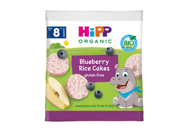 Ekolog. ryžių ir mėlynių paplotėliai HIPP (nuo 8 mėn.), 30 g