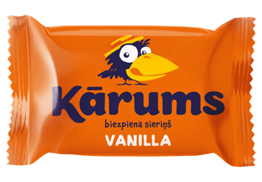 Glaistytas varškės sūrelis KARUMS su vanilinu, 22,5% rieb., 45 g