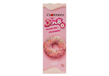 Keksiukai CUORENERO DONUTS be glitimo, braškių skonio, 111 g