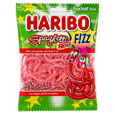Guminukai HARIBO SPAGHETTI RED FIZZ, 70 g