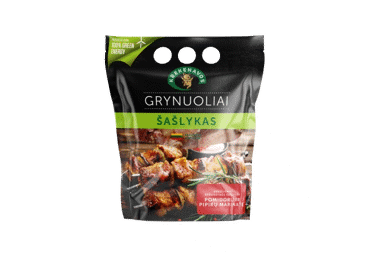 Kiaul. sprand. šašlykas su pomid. ir pipirų mar. GRYNUOLIAI, 800 g
