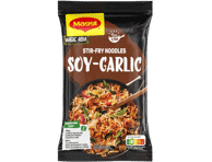 Kepti makaronai MAGGI su sojų ir česnakų padažu, 185 g