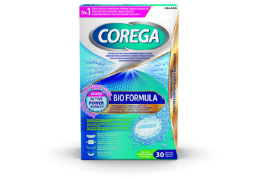 Dantų protezų valiklis COREGA TABS BIO FORMULA, 30 vnt.