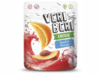 Persikų ir apelsinų juostelės VERI BERI, 50 g