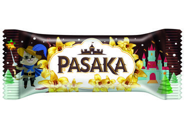 Šokoladu glaistytas varškės sūrelis PASAKA su vanile, 21 %, 40 g - 2
