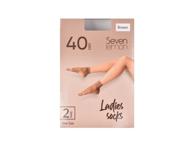 Moter. puskojinės SEVEN LEMON, 40 den, univer. dydis, 2 vnt., 2 vnt.