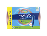 Tamponai TAMPAX Compak Pearl Super, 36 vnt.