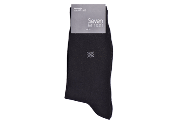 Vyriškos kojinės SEVEN LEMON, dydis 46-48, juodos, 1 pora, 1 vnt.