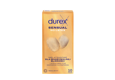 Prezervatyvai DUREX SENSUAL NO LATEX, 10 vnt