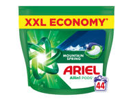 Skalbimo kapsulės ARIEL Mountain Spring, 44 skalb.