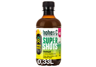 Įvairių vaisių sultys su vitaminu D ir cinku IMMUN HOHES C, 330 ml