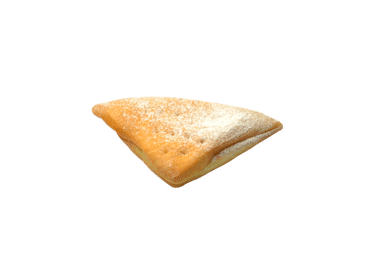 Trikampė spurga PAGALVĖLĖ su abrikosų įdaru, 75 g Trikampė spurga PAGALVĖLĖ su abrikosų įdaru, 75 g