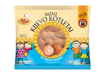 Šald. mini KIJEVO kotletai su sviestu, sūriu TAUTŲ RECEPTAI, 400 g