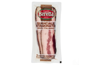 Vytinta kiaulių žandų šoninė BERETTA, 150 g
