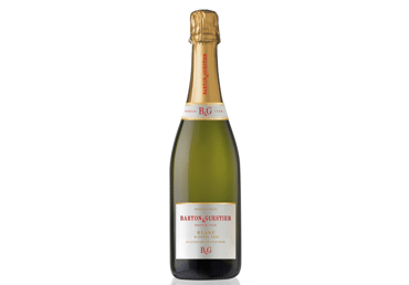 Nealkoholinis putojantis baltasis pusiau saldus vynas B & G, 750 ml