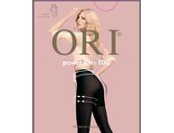 Moteriškos pėdkelnės ORI Power Slim 100den 3 dydis nero