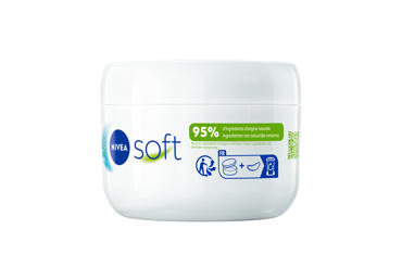 NIVEA Soft drėkinamasis kremas veidui, kūnui, rankoms, 375 ml